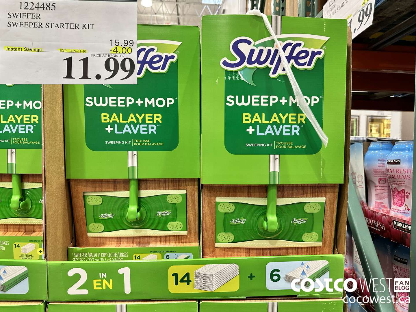 1224485 SWIFFER SWEEPER STARTER KIT ($4.00 INSTANT SAVINGS EXPIRES ON 2024-11-10) $11.99