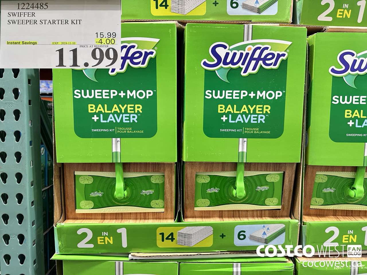 1224485 SWIFFER SWEEPER STARTER KIT ($4.00 INSTANT SAVINGS EXPIRES ON 2024-11-10) $11.99
