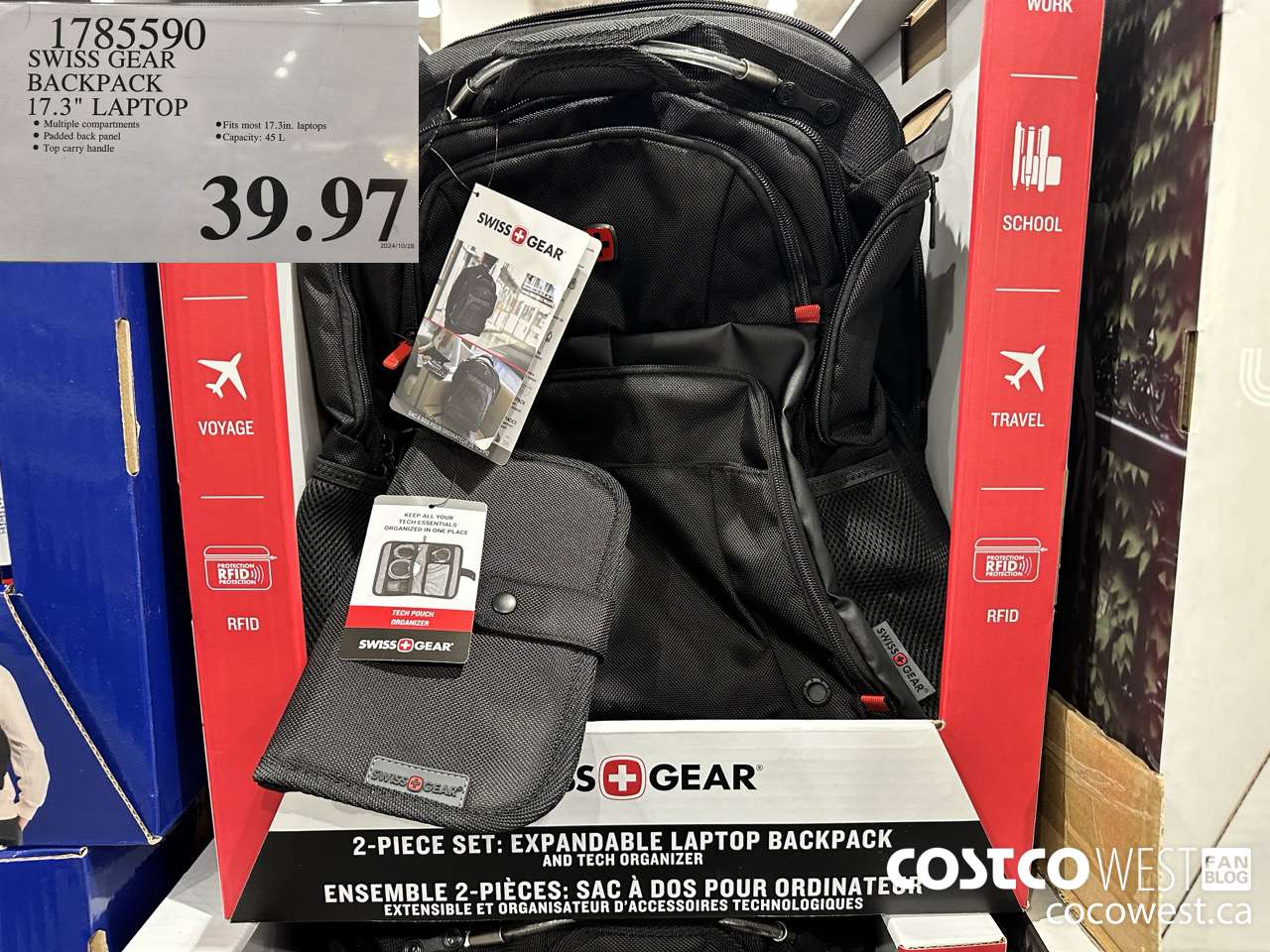 1785590 SWISS GEAR BACKPACK 17.3