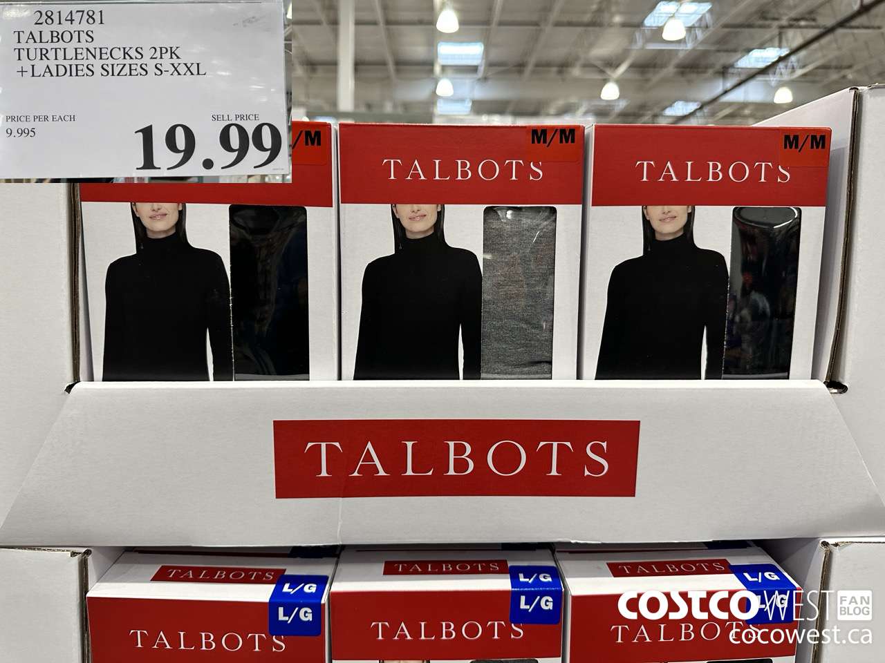 2814781 TALBOTS TURTLENECKS 2PK LADIES SIZES S-XXL $19.99