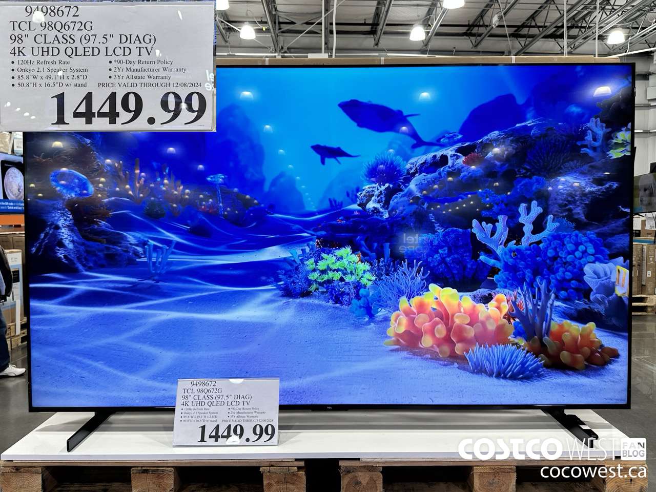 9498672 TCL 98Q672G 98