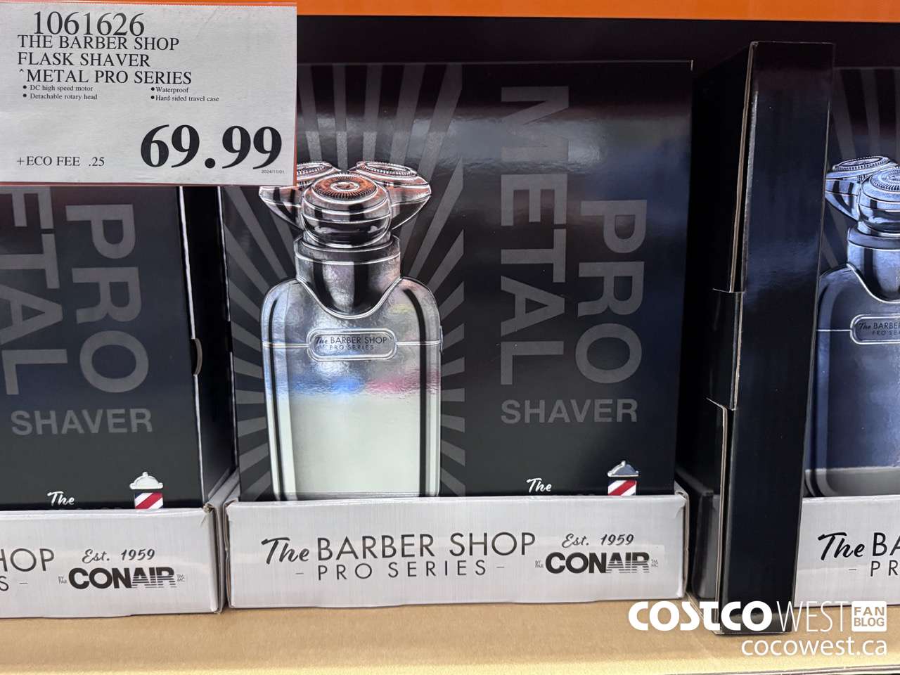 1061626 THE BARBER SHOP FLASK SHAVER METAL PRO SERIES $69.99