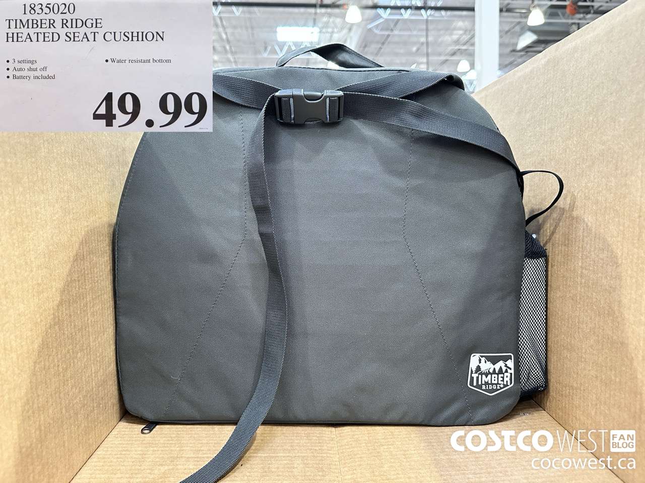 1835020 TIMBER RIDGE HEATED SEAT CUSHION $49.99