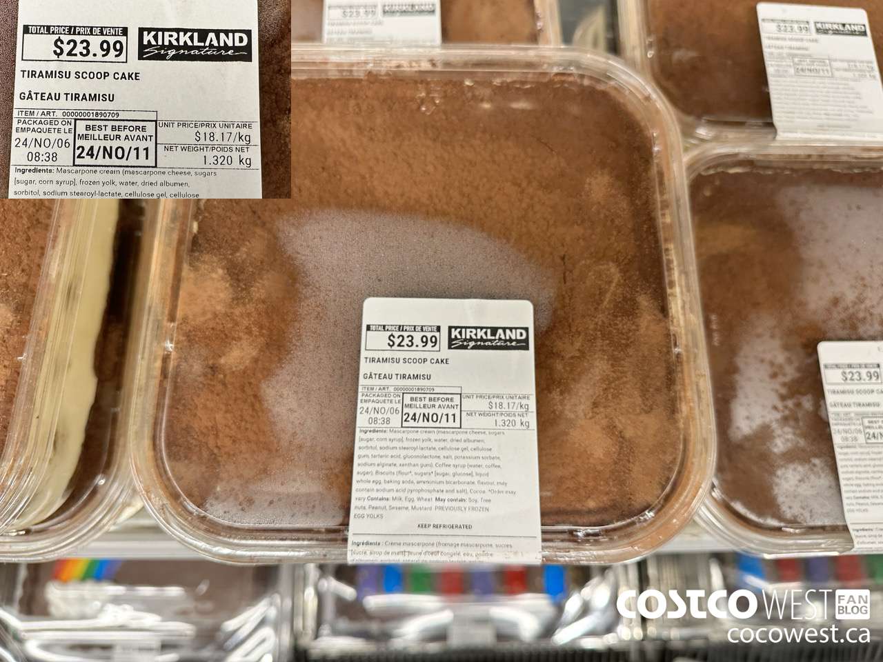 1890709 TIRAMISU SCOOP CAKE $23.99