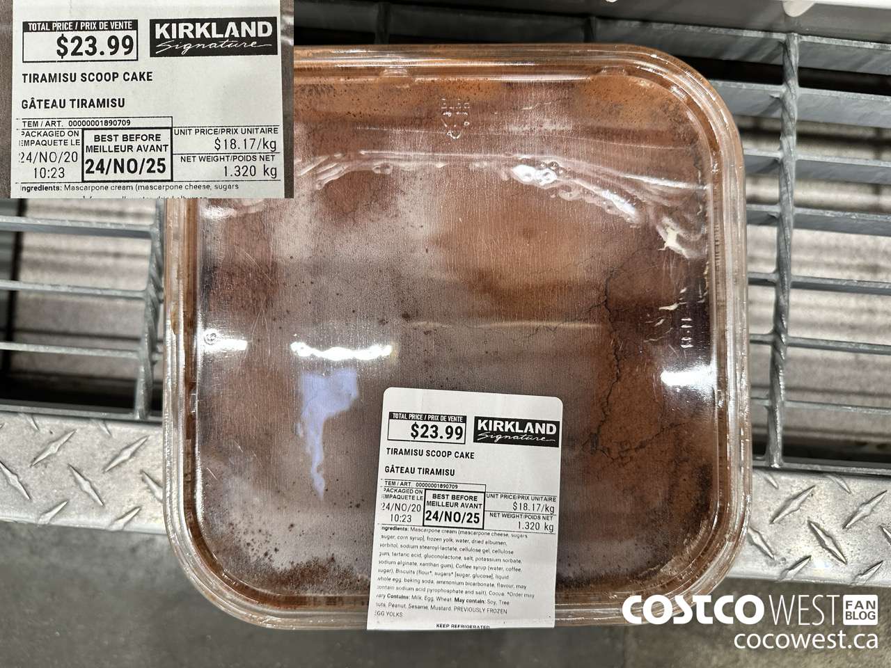 1890709 TIRAMISU SCOOP CAKE $23.99