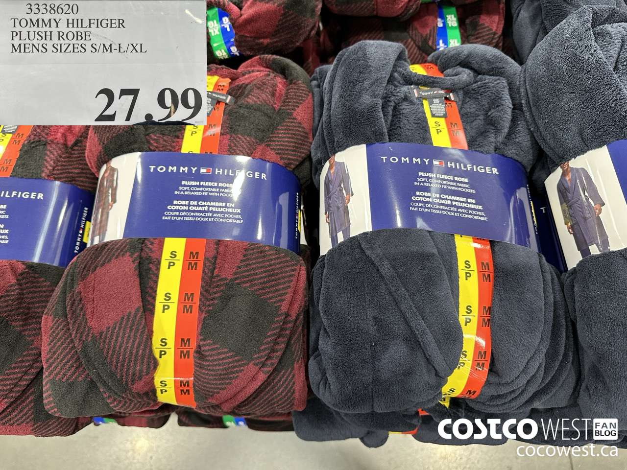3338620 TOMMY HILFIGER PLUS ROBE MENS SIZES S/M-L/XL $27.99