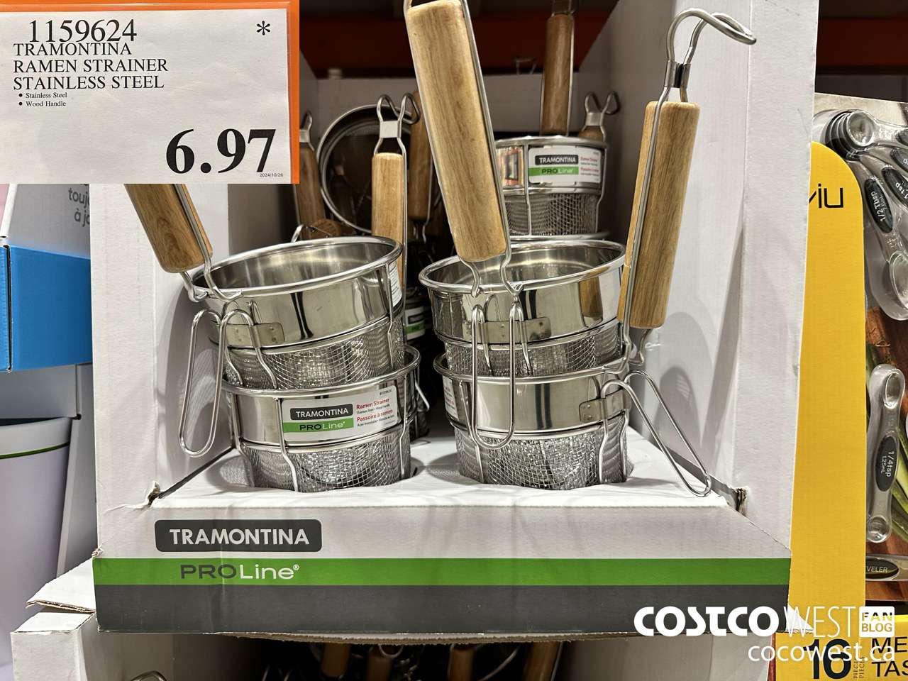 1159624 TRAMONTINA RAMEN STRAINER STAINLESS STEEL  $6.97