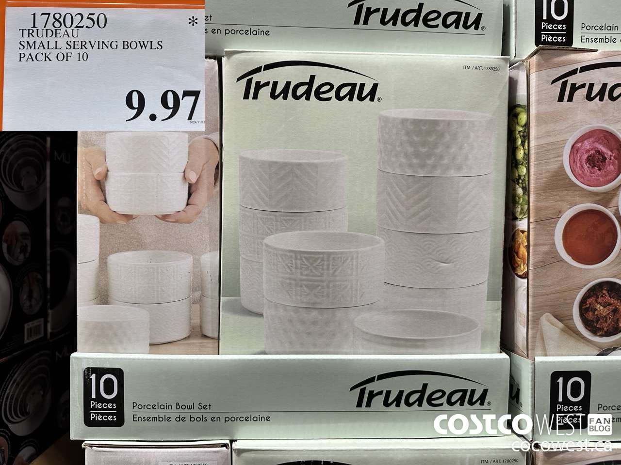 1780250 TRUDEAU SMALL SERVING BOWLS PACK OF 10 $9.97