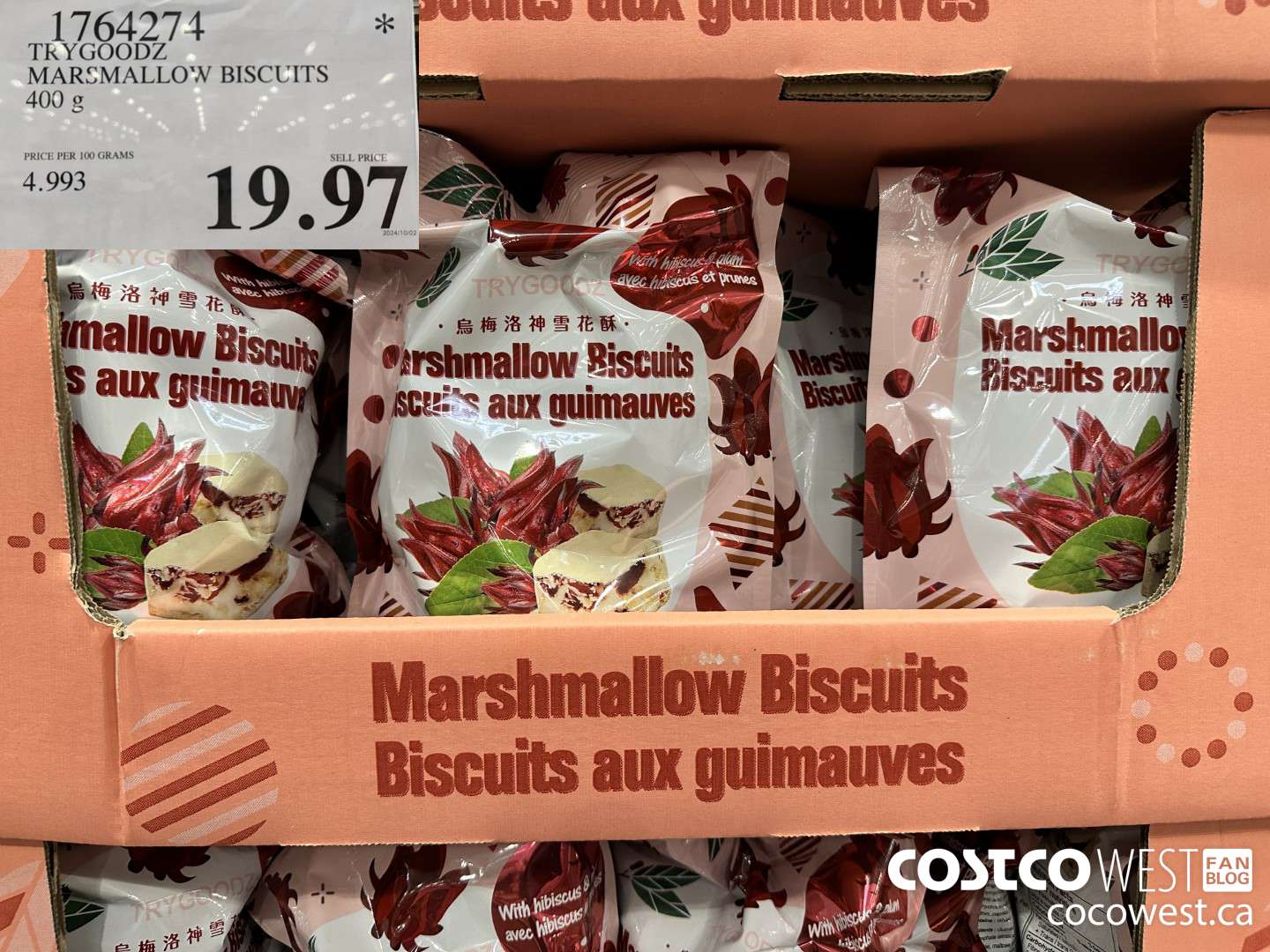 1764274 TRYGOODZ MARSHMALLOW BISCUITS 400G $19.97