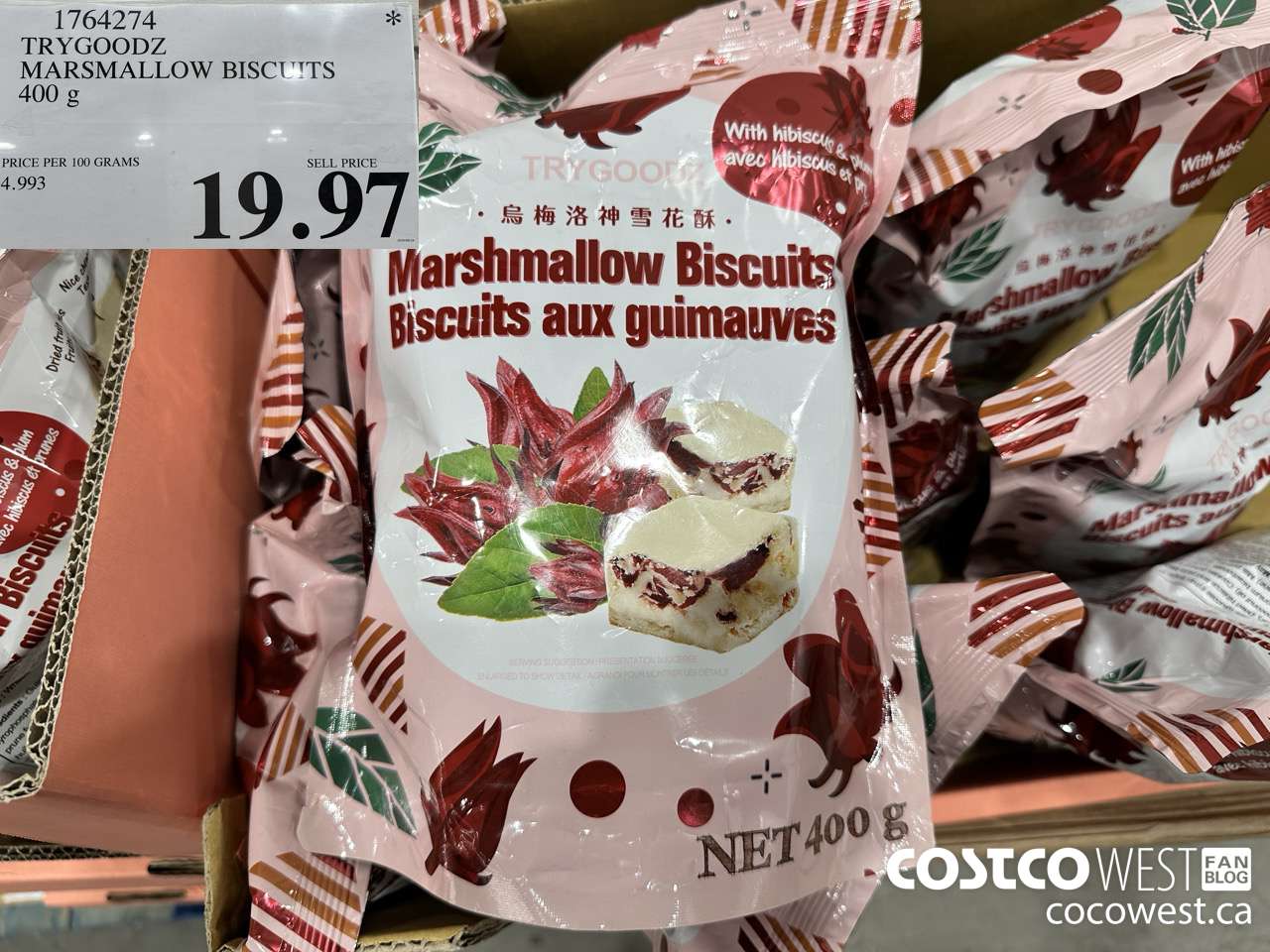 1764274 TRYGOODZ MARSHMALLOW BISCUITS 400G $19.97