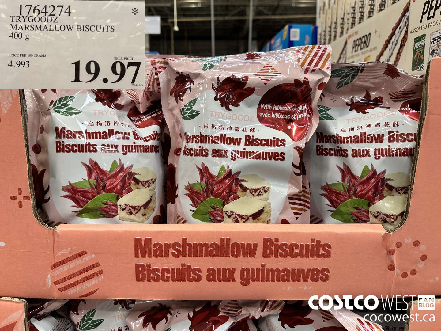 1764274 TRYGOODZ MARSHMALLOW BISCUITS 400G $19.97