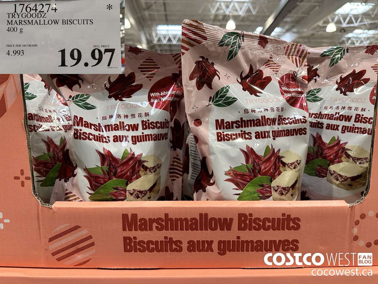 1764274 TRYGOODZ MARSHMALLOW BISCUITS 400G $19.97