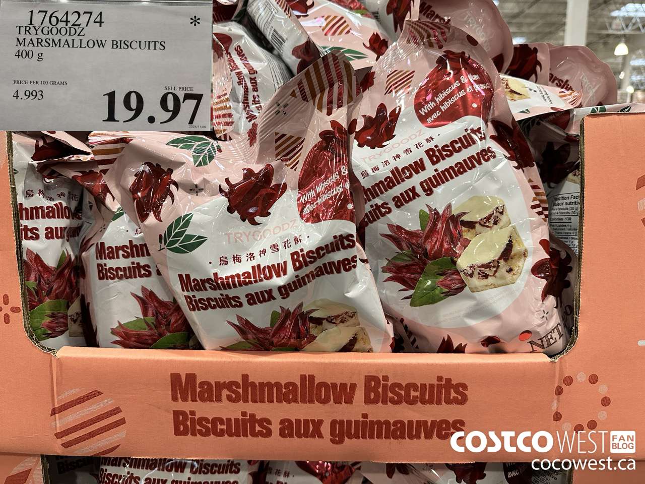 1764274 TRYGOODZ MARSHMALLOW BISCUITS 400G $19.97
