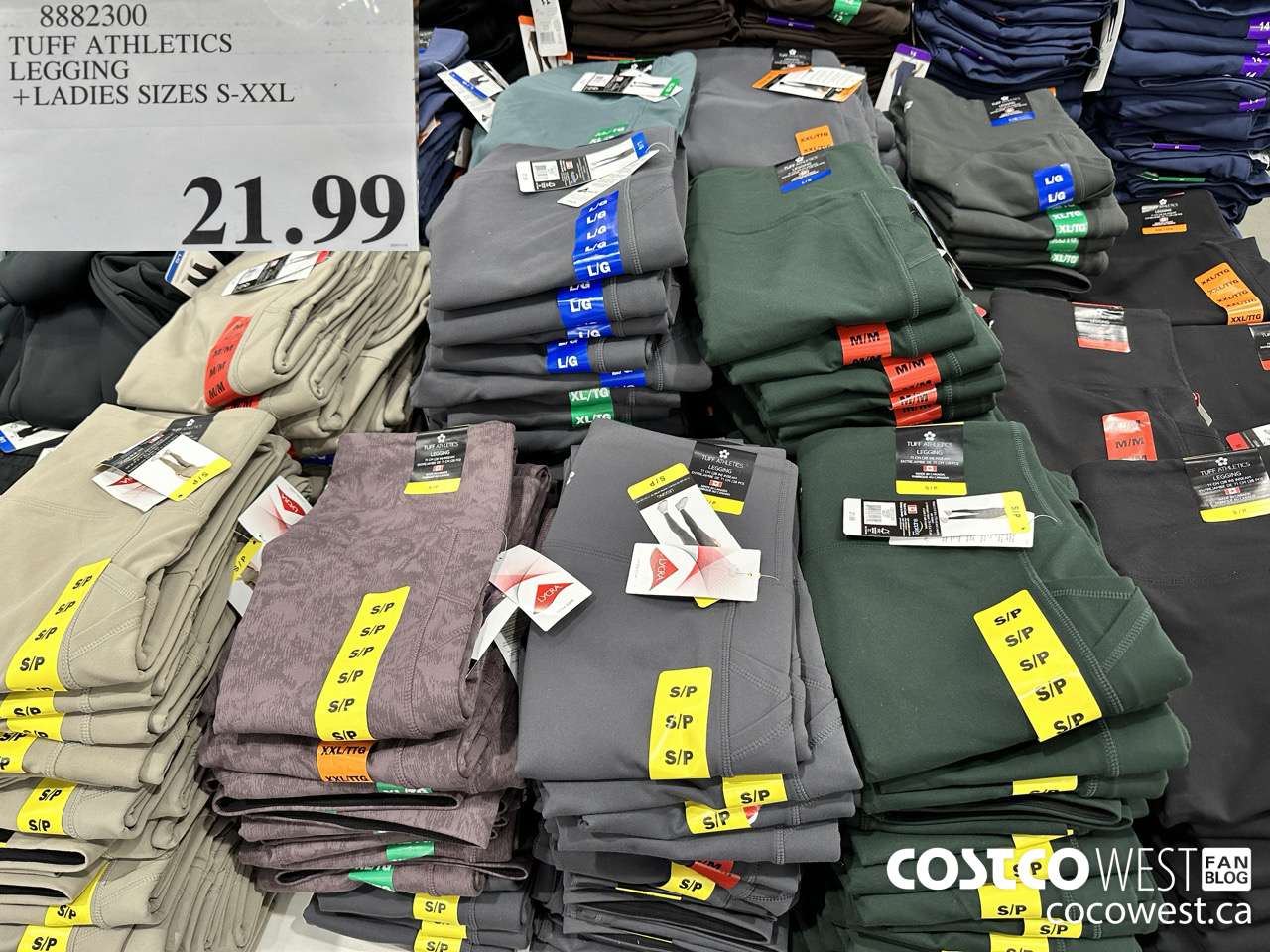 8882300 TUFF ATHLETICS LEGGING LADIES SIZES S-XXL $21.99