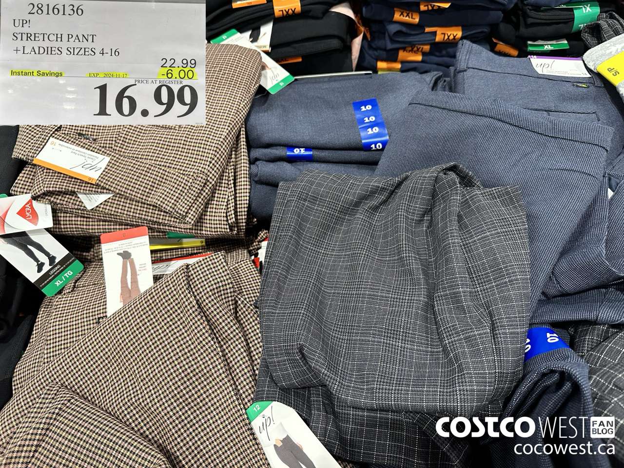 2816136 UP! STRETCH PANT LADIES SIZES 4-16 ($6.00 INSTANT SAVINGS EXPIRES ON 2024-11-17) $16.99