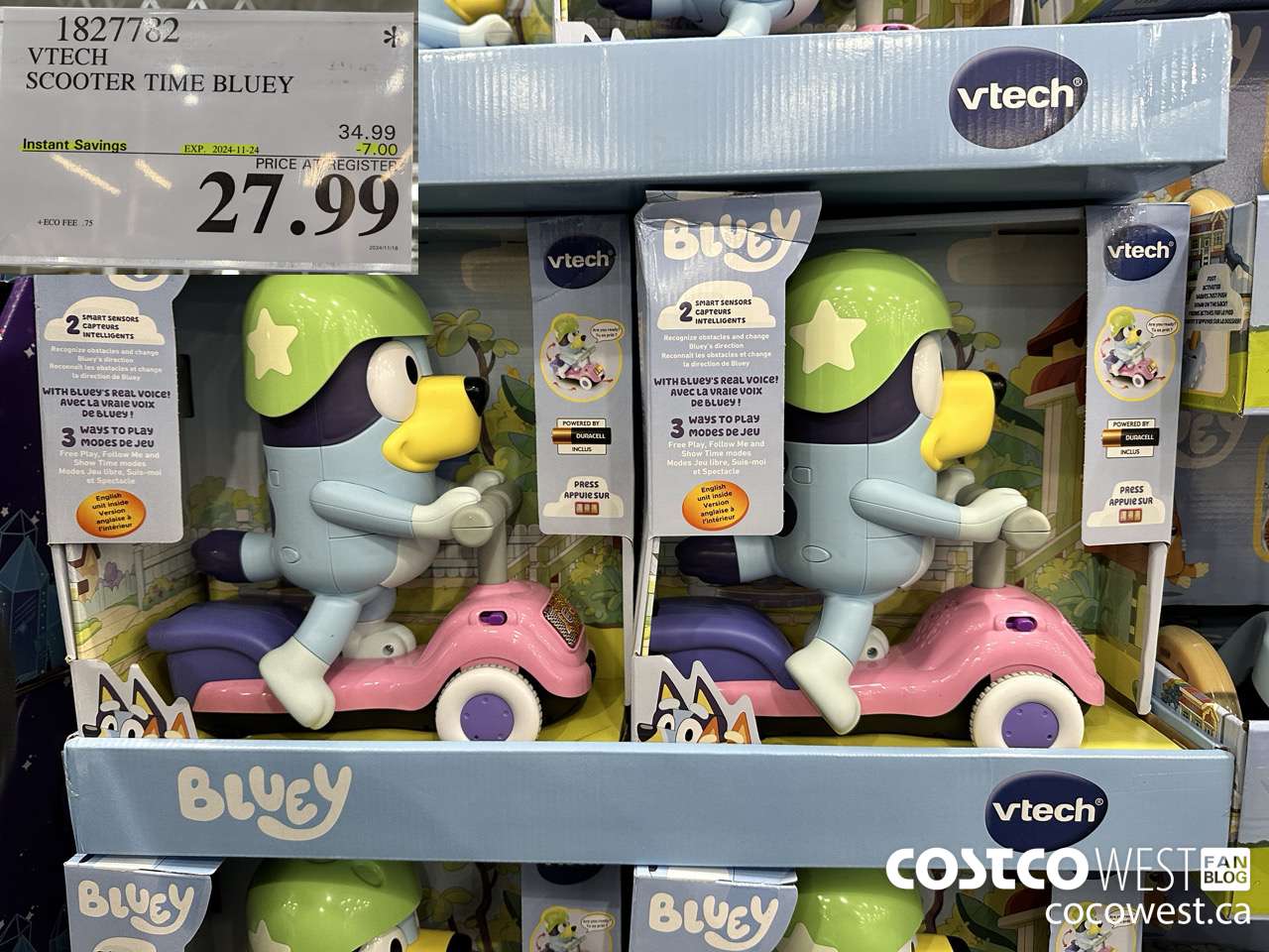 1827782 VTECH SCOOTER TIME BLUEY ($7.00 INSTANT SAVINGS EXPIRES ON 2024-11-24) $27.99