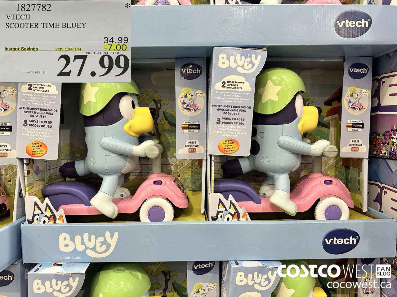 1827782 VTECH SCOOTER TIME BLUEY ($7.00 INSTANT SAVINGS EXPIRES ON 2024-11-24) $27.99