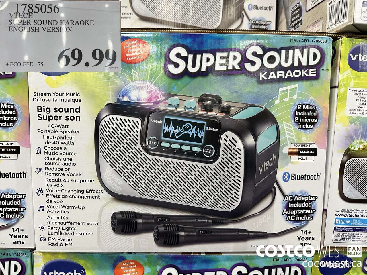 1785056 VTECH SUPER SOUND KARAOKE ENGLISH VERSION $69.99