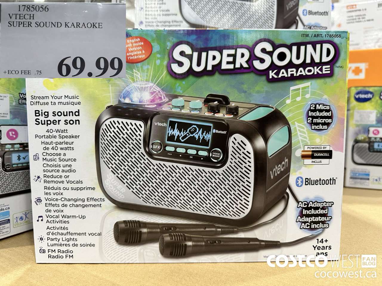 1785056 VTECH SUPER SOUND KARAOKE ENGLISH VERSION $69.99