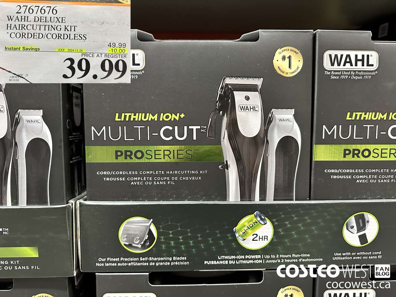 2767676 WAHL DELUXE HAIRCUTTING KIT CORDED/CORDLESS ($10.00 INSTANT SAVINGS EXPIRES ON 2024-11-24) $39.99