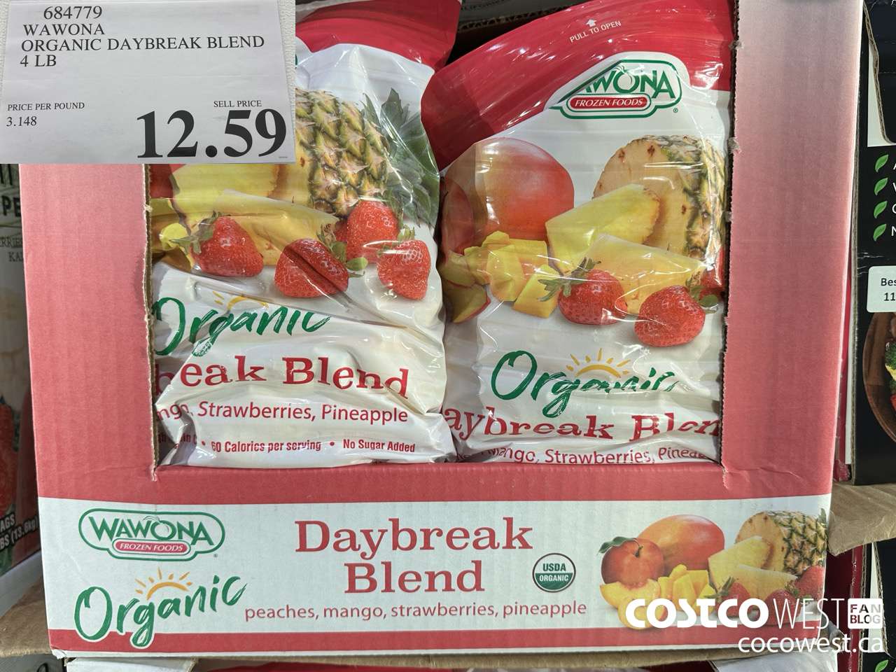 684779 WAWONA ORGANIC DAYBREAK BLEND 4 LB $12.59