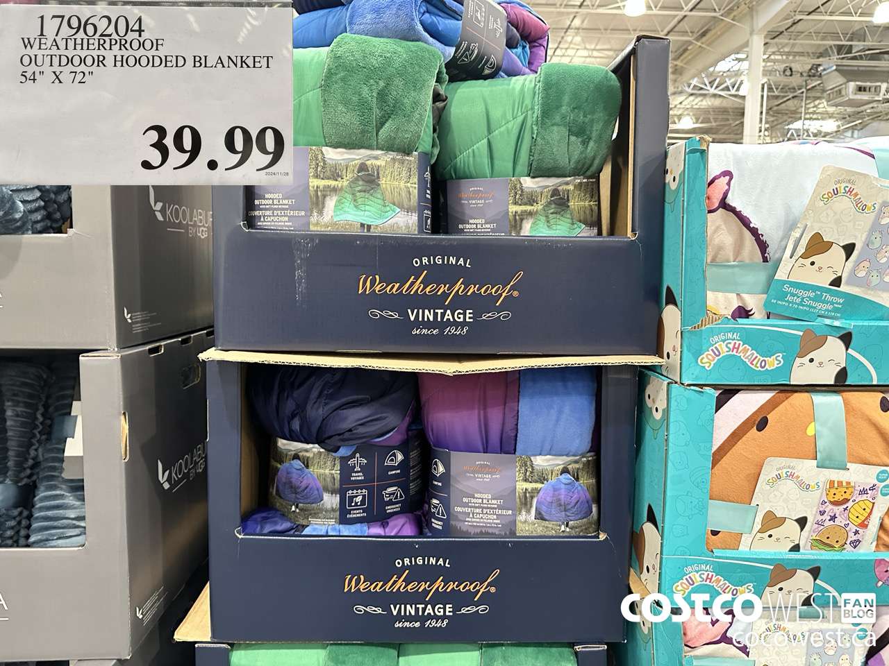 1796204 WEATHERPROOF OUTDOOR HOODED BLANKET 54