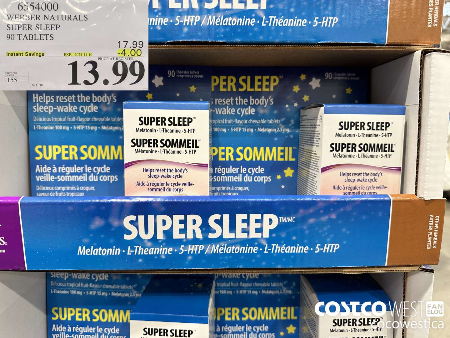 6554000 WEBBER NATURALS SUPER SLEEP 90 TABLETS ($4.00 INSTANT SAVINGS EXPIRES ON 2024-11-10) $13.99