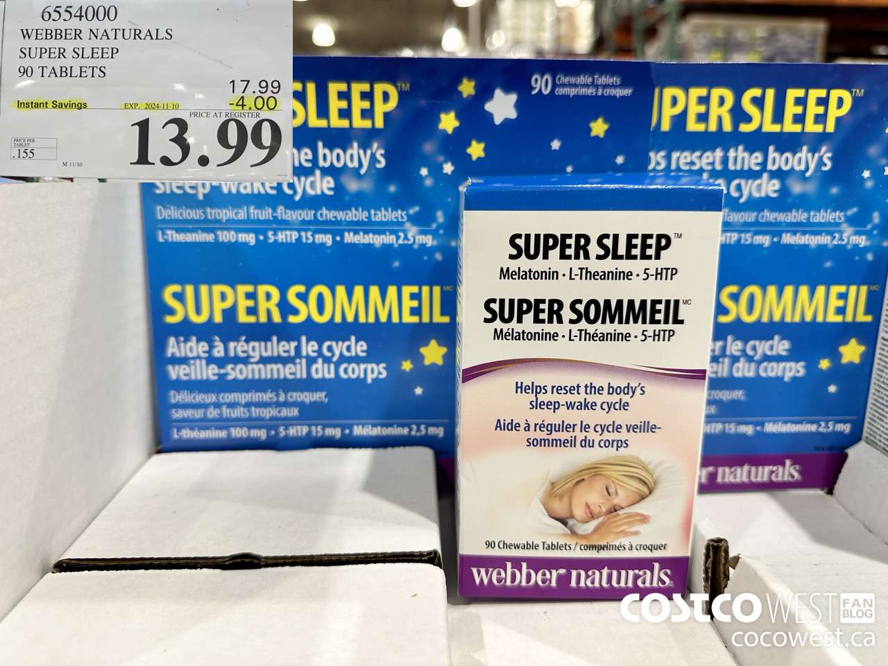 6554000 WEBBER NATURALS SUPER SLEEP 90 TABLETS ($4.00 INSTANT SAVINGS EXPIRES ON 2024-11-10) $13.99
