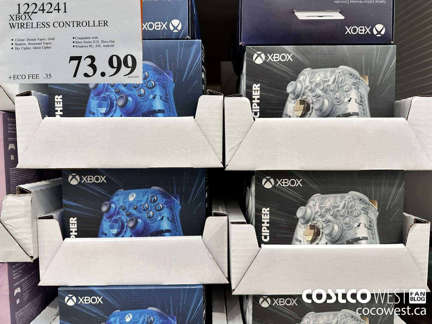 1224241 XBOX WIRELESS CONTROLLER $73.99