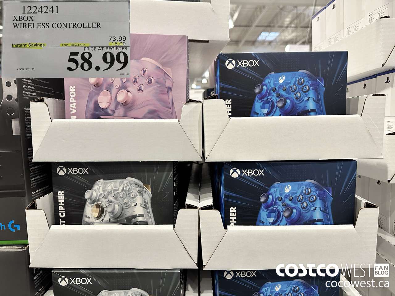 1224241 XBOX WIRELESS CONTROLLER ($15.00 INSTANT SAVINGS EXPIRES ON 2024-12-02) $58.99