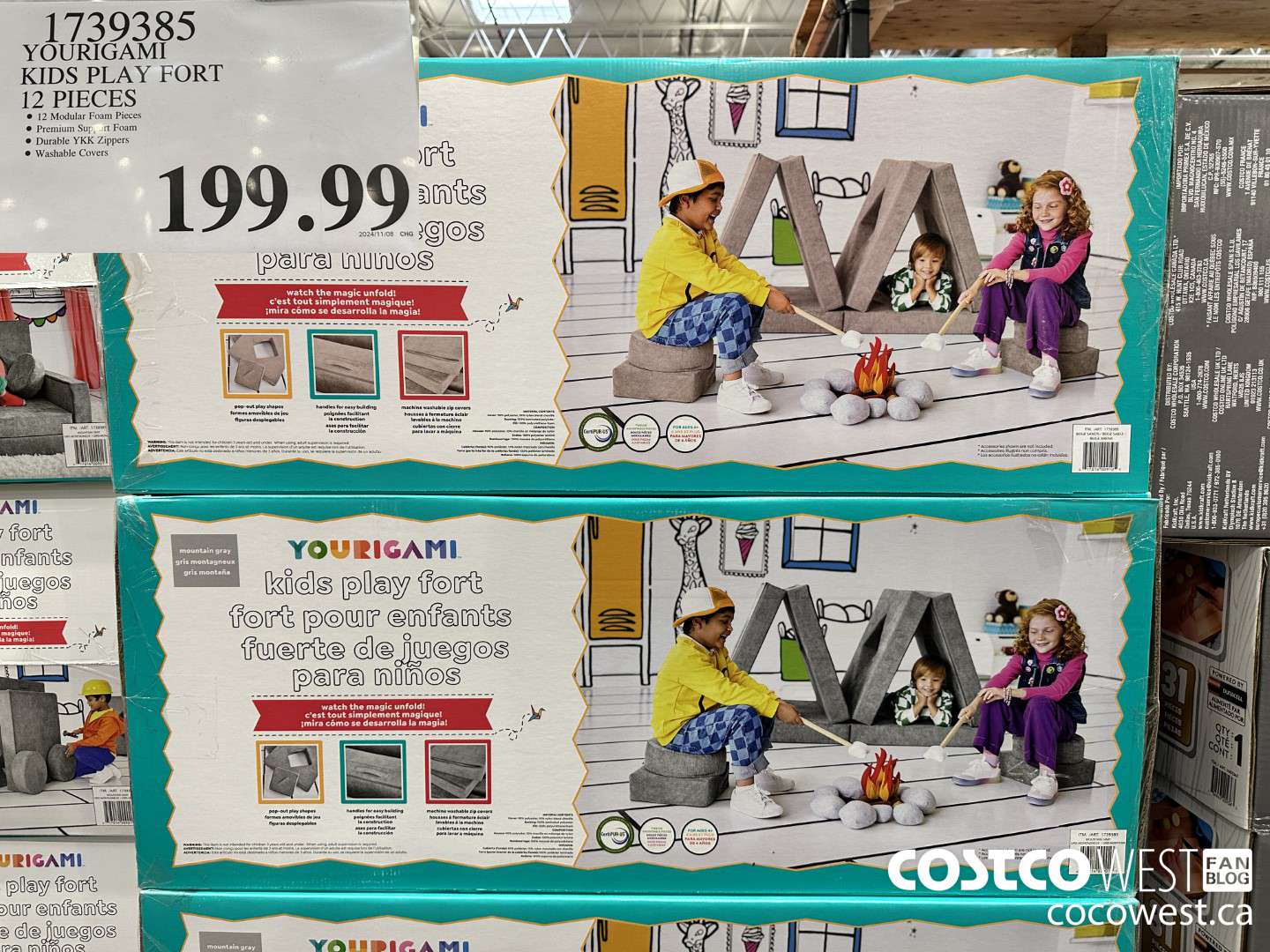 1739385 YOURIGAMI KIDS PLAY FORT  $199.99