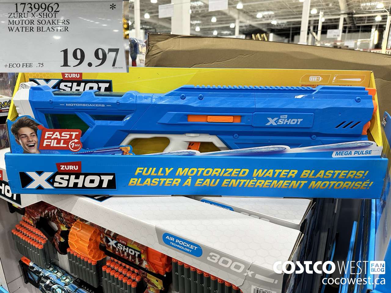 1739962 ZURU X-SHOT MOTOR SOAKERS WATER BLASTER $19.97