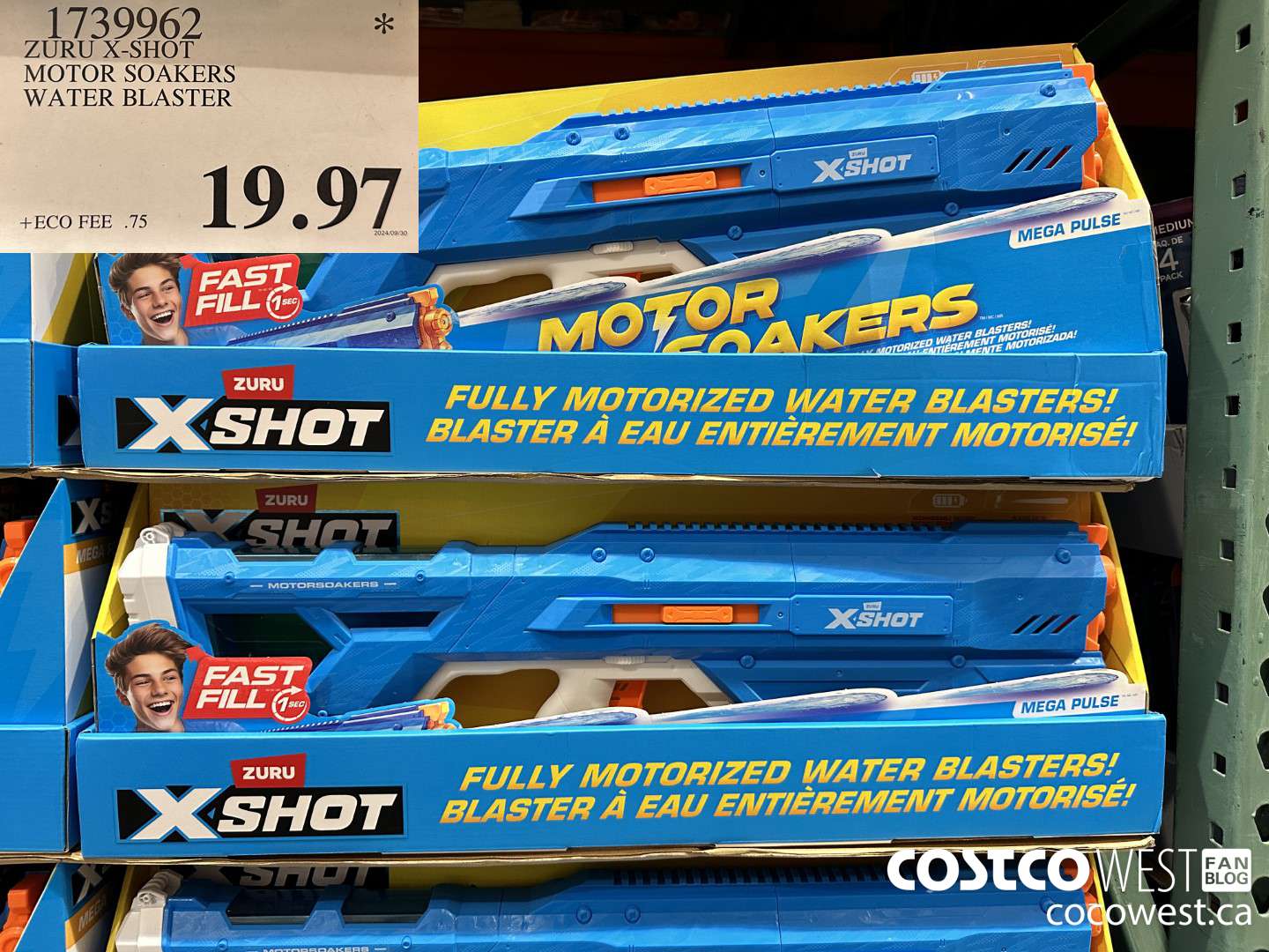 1739962 ZURU X-SHOT MOTOR SOAKERS WATER BLASTER $19.97