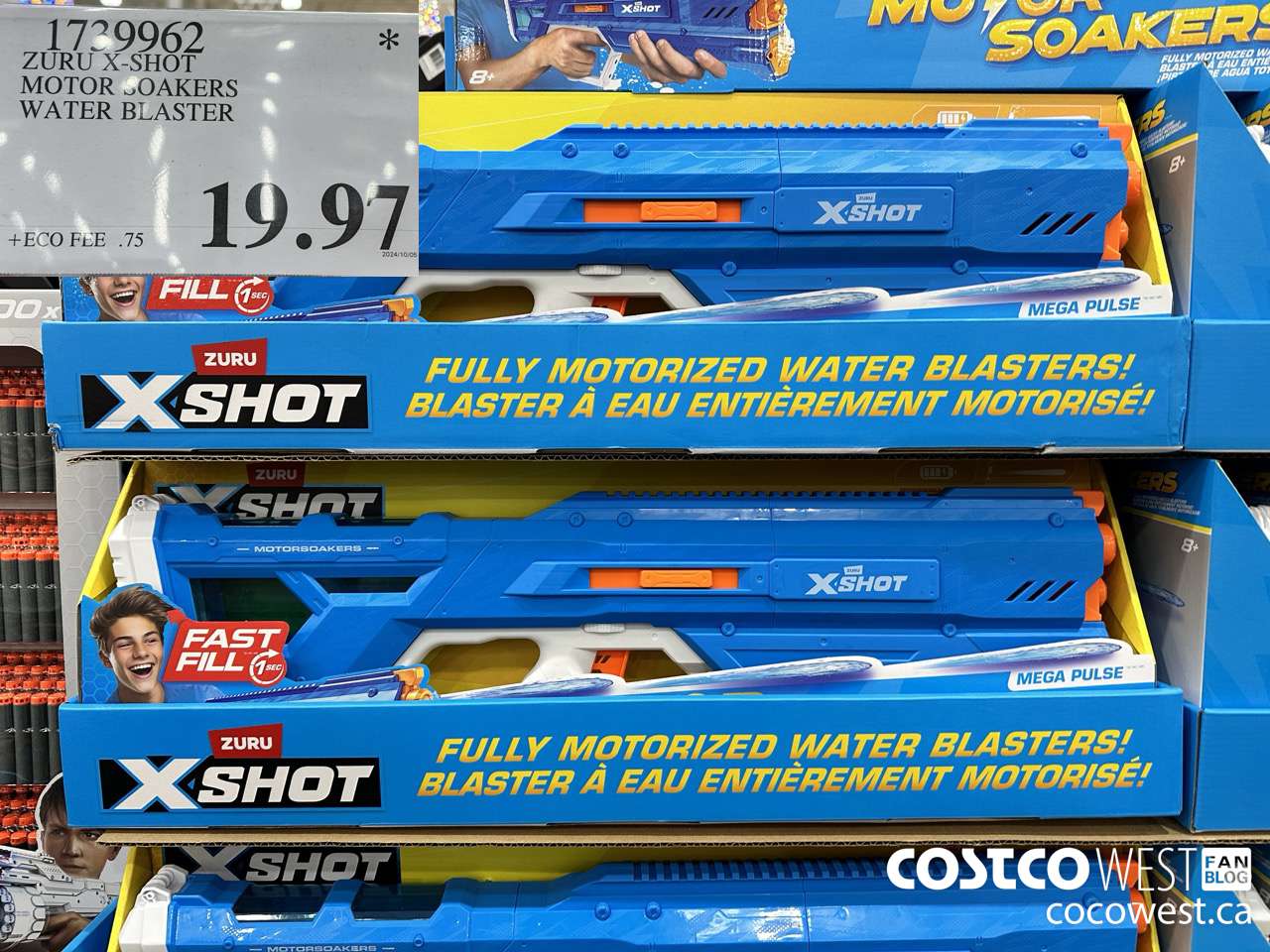 1739962 ZURU X-SHOT MOTOR SOAKERS WATER BLASTER $19.97