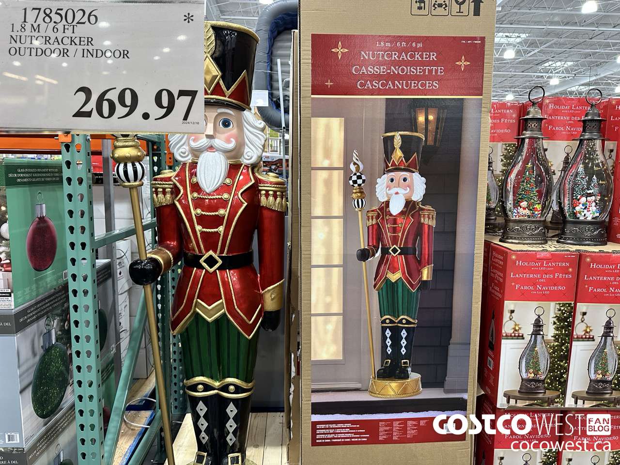 1785026 1.8M/6FT NUTCRACKER OUTDOOR/INDOOR $269.97