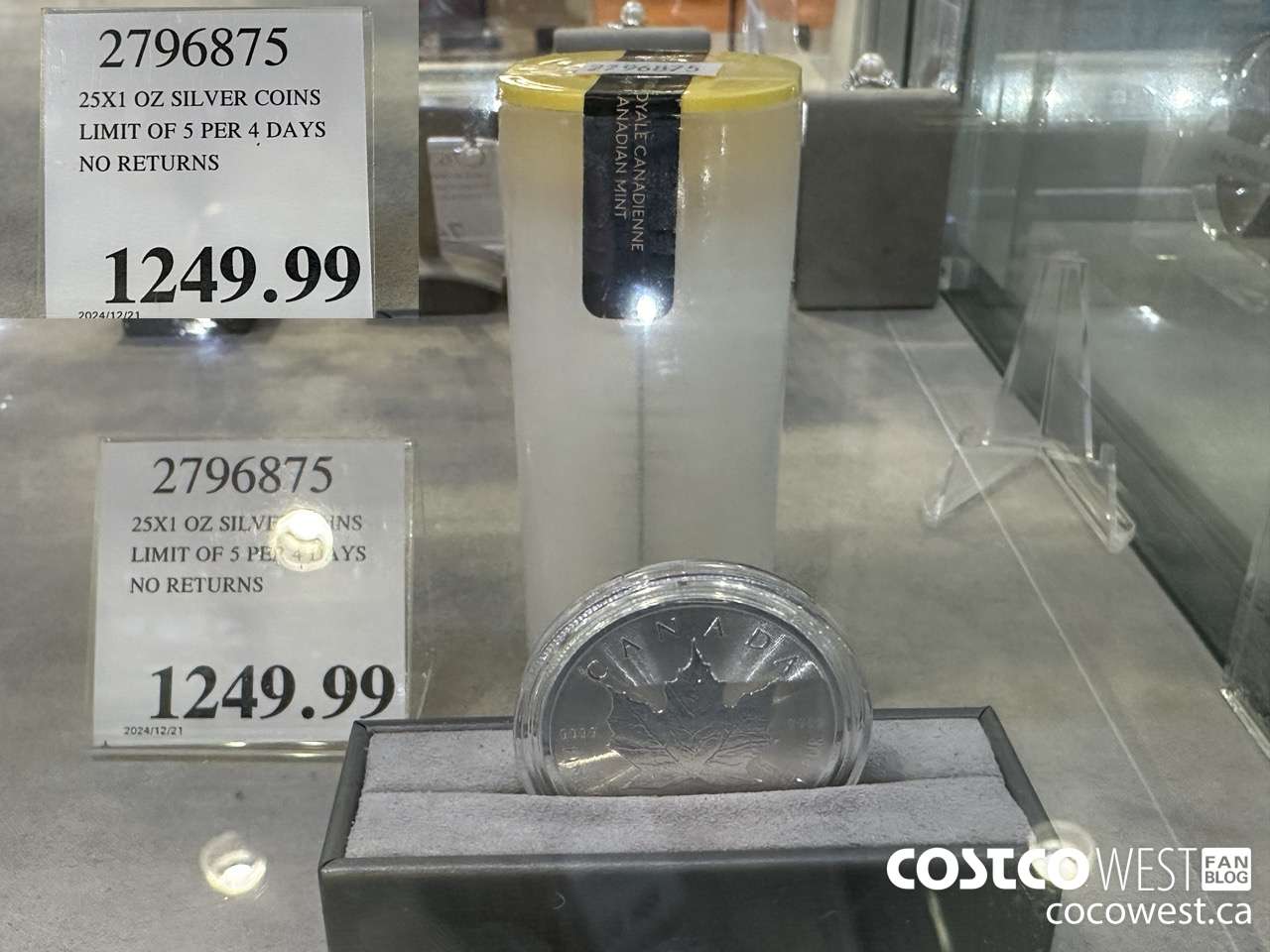 2796875 25X1 OZ SILVER COINS LIMIT OF 5 PER 4 DAYS NO RETURNS $1249.99