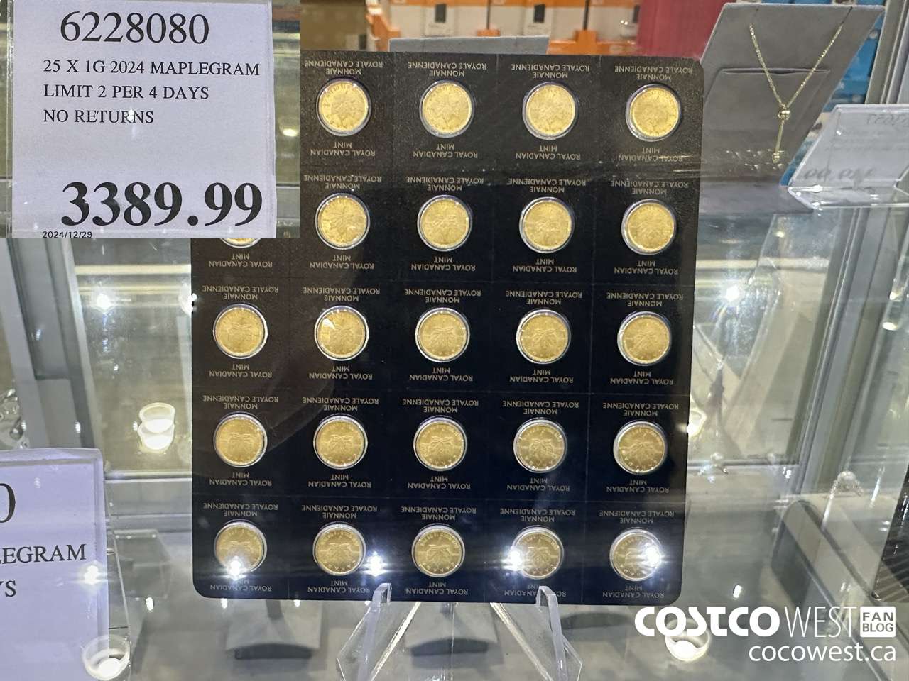 6228080 25 X 1G 2024 MAPLEGRAM LIMIT 2 PER 4 DAYS NO RETURNS $3389.99