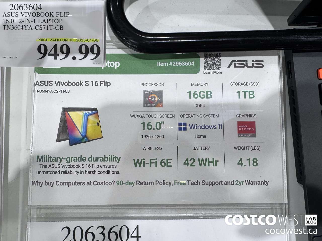 2063604 ACER VIVOBOOK FLIP 16.0