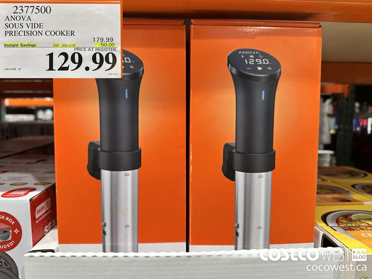 2377500 ANOVA SOUS VIDE PRECISION COOKER ($50.00 INSTANT SAVINGS EXPIRES ON 2024-12-29) $129.99