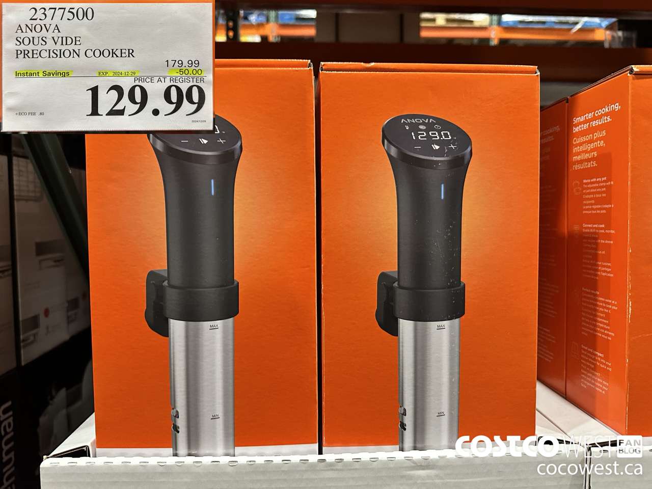 2377500 ANOVA SOUS VIDE PRECISION COOKER ($50.00 INSTANT SAVINGS EXPIRES ON 2024-12-29) $129.99