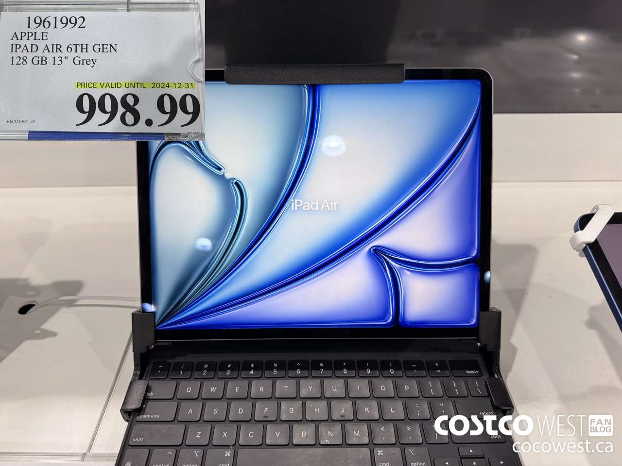 1961992 APPLE IPAD AIR 6TH GEN 128GB 13 IN GREY (EXPIRES ON 2024-12-31) $998.99