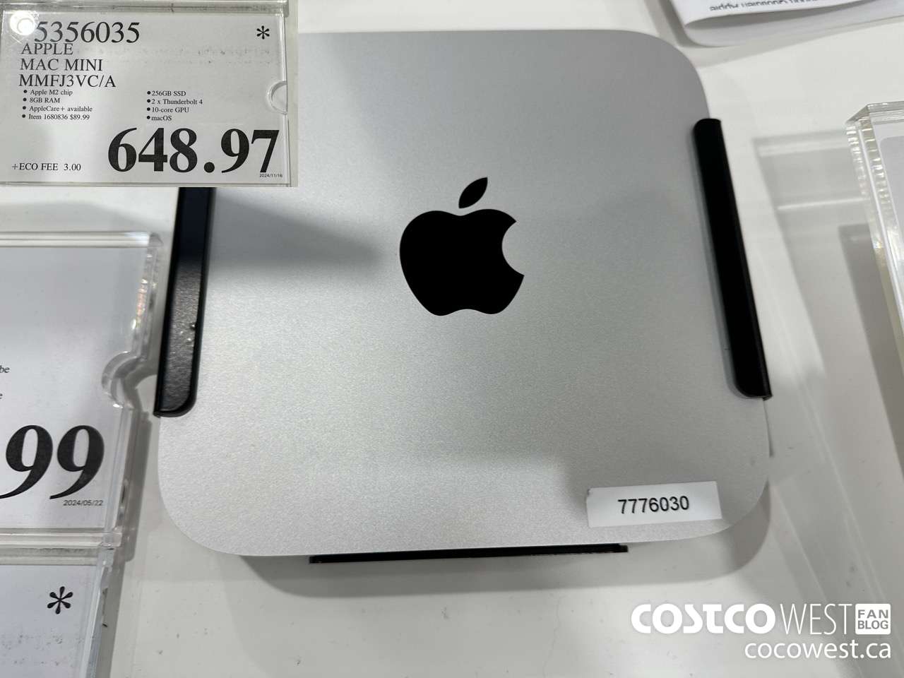 5356035 APPLE MAC MINI MMFJ3VC/A $648.97