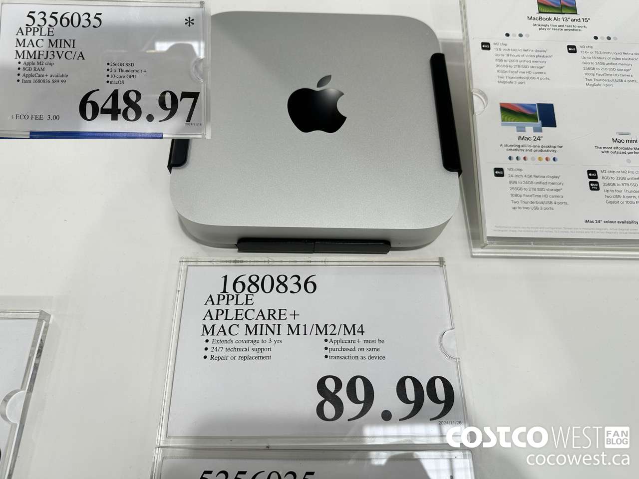 5356035 APPLE MAC MINI MMFJ3VC/A $648.97