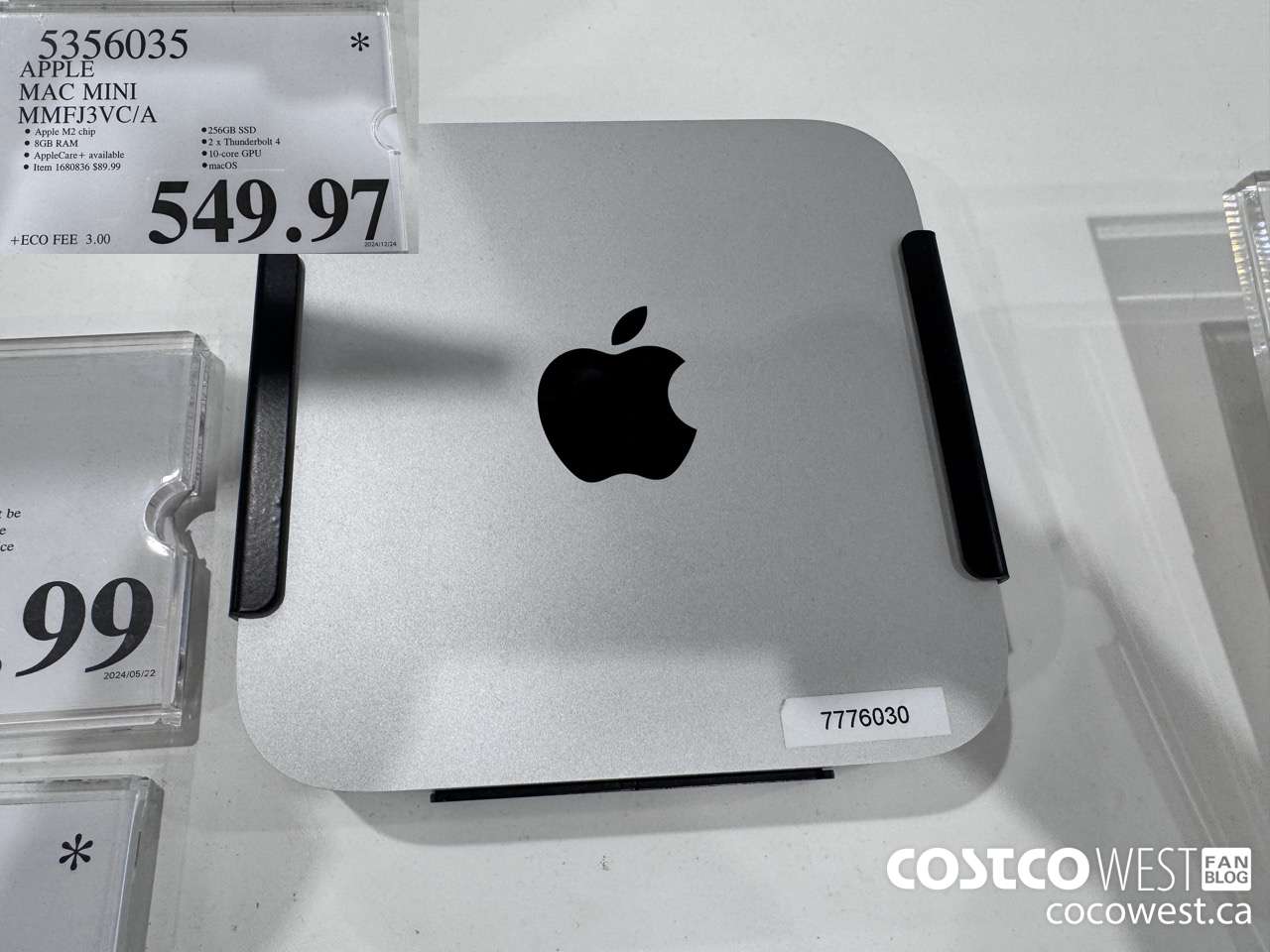 5356035 APPLE MAC MINI MMFJ3VC/A $549.97
