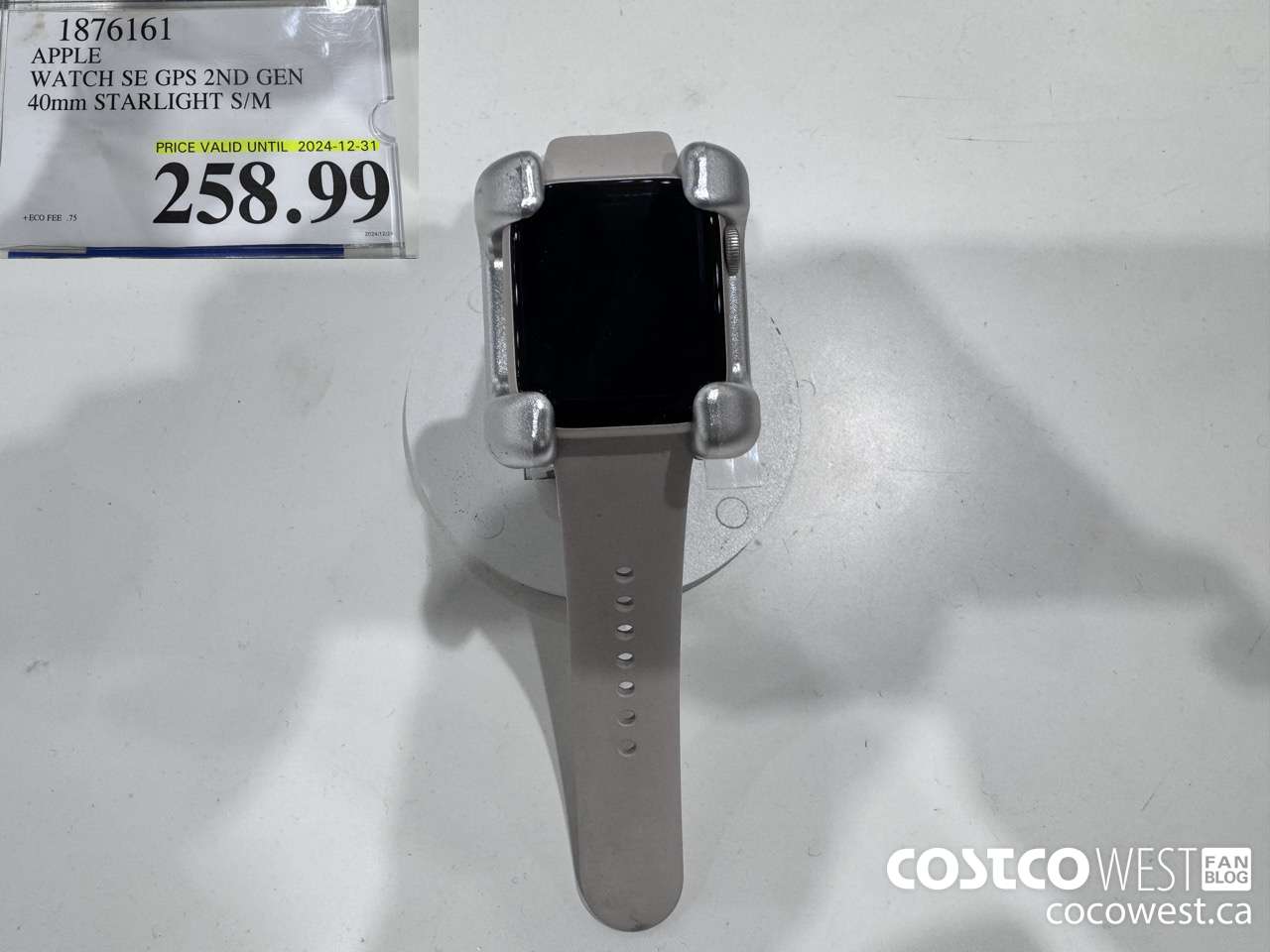 1876161 APPLE WATCH SE GPS 2ND GEN 40MM STARLIGHT S/M (EXPIRES ON 2024-12-31) $258.99