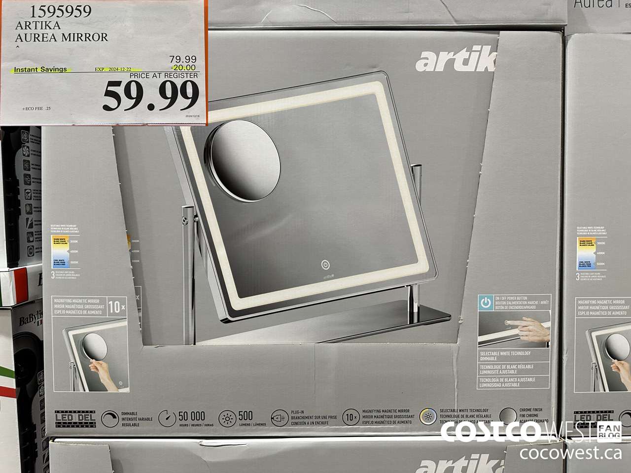 1595959 ARTIKA AUREA MIRROR ($20.00 INSTANT SAVINGS EXPIRES ON 2024-12-22) $59.99