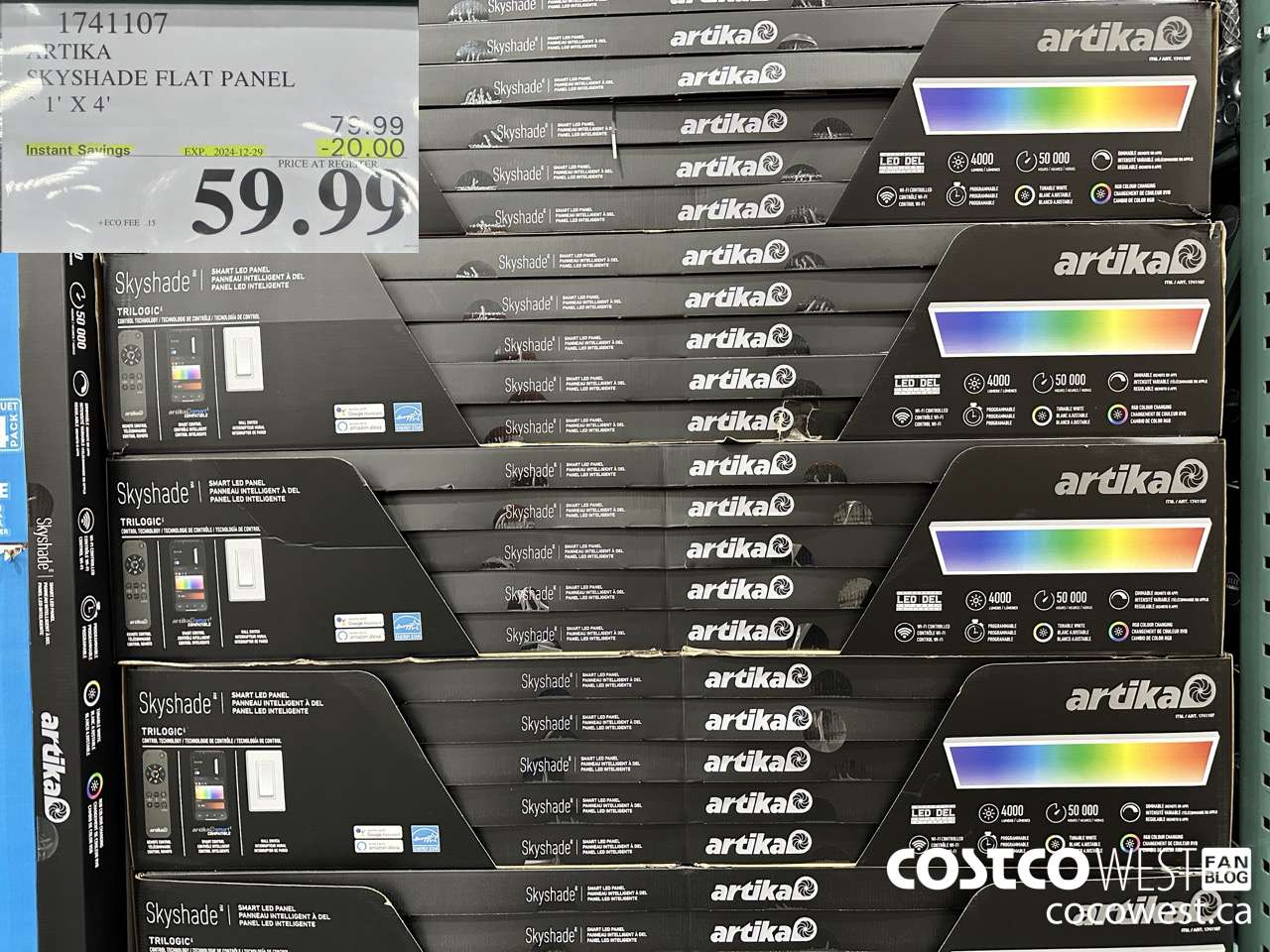 1741107 ARTIKA SKYSHADE FLAT PANEL ($20.00 INSTANT SAVINGS EXPIRES ON 2024-12-29) $59.99