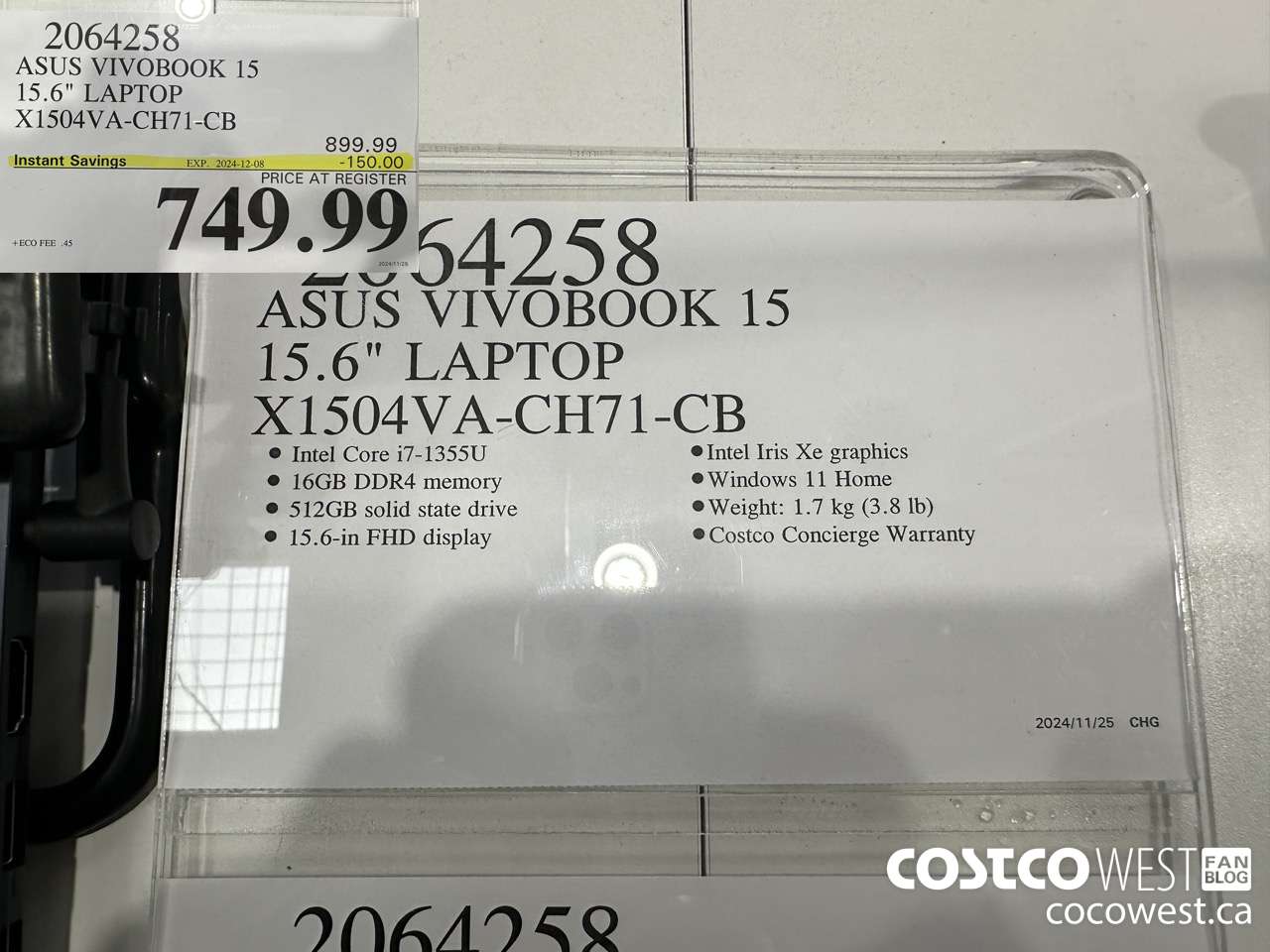 2064258 ASUS VIVBOOK 15 15.6