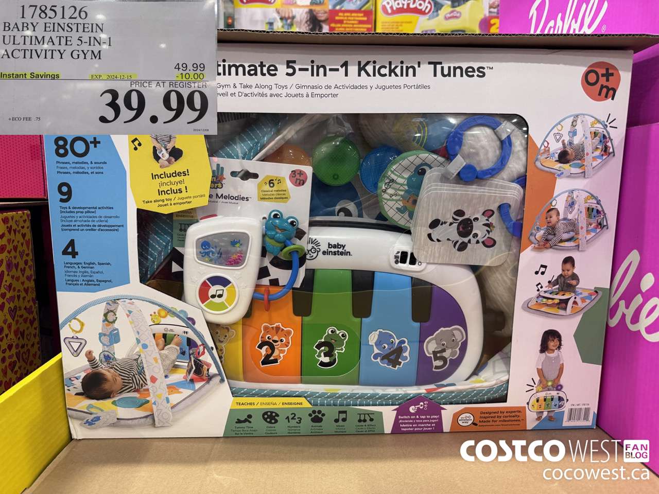 1785126 BABY EINSTEIN ULTIMATE 5-IN-1 ACTIVITY GYM ($10.00 INSTANT SAVINGS EXPIRES ON 2024-12-15) $39.99