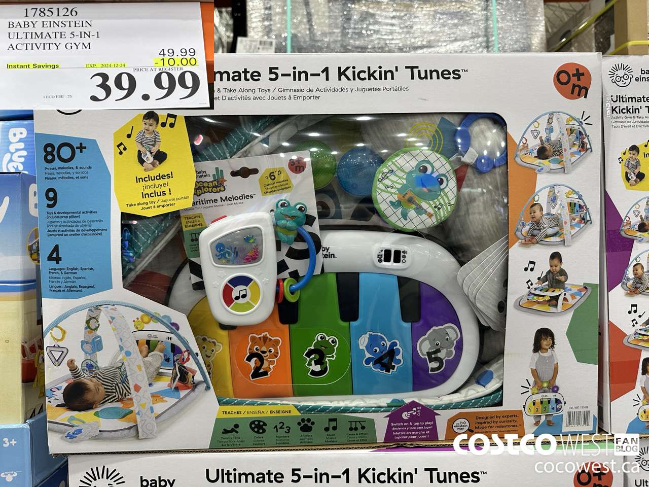 1785126 BABY EINSTEIN ULTIMATE 5-IN-1 ACTIVITY GYM ($10.00 INSTANT SAVINGS EXPIRES ON 2024-12-24) $39.99